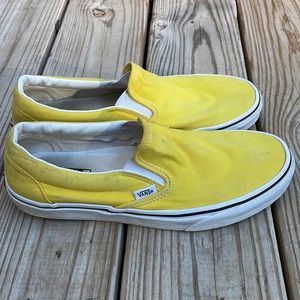💛 Yellow UNISEX Vans Size W 10.5/ M 9